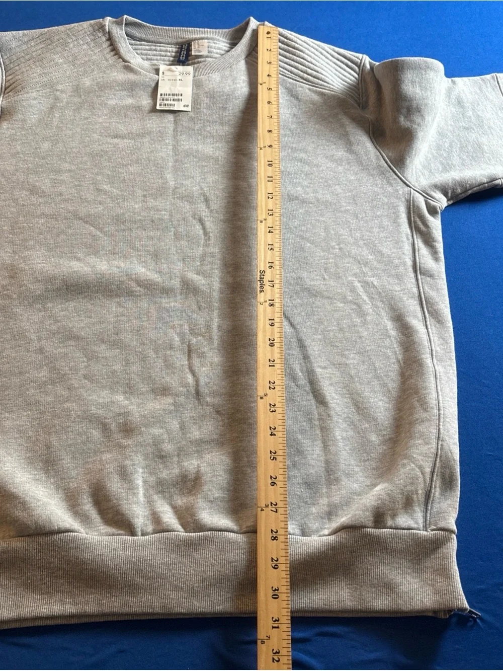 H&M Divided Crewneck Sweatshirt Grey Men's Size X-Large Pullover New